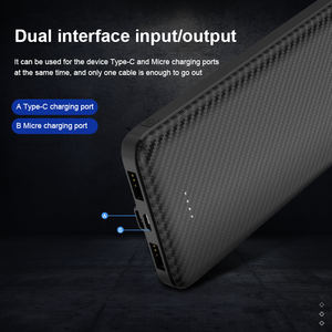 Batterie externe portable USB en gros avec affichage LED, charge rapide, 10000 mAh et 8000 mAh, batterie Li-Polymère pour appareils mobiles - Product Image 4