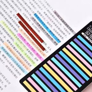 Multiple Gradient Color Self-Adhesive PET Loose Leaf <b>Sticky</b> <b>Note</b> with Transparent Index for Drawing - Product Image 4