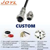 Conector de Aviación Rectangular JOYL M16 de 3-8 Pines Macho y Hembra IP65 para Equipos de Seguridad, Instrumentos y LED