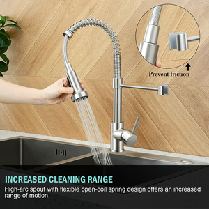 <span class=keywords><strong>Robinet</strong></span> de cuisine moderne en cuivre en gros, personnalisable, avec douchette extractible pour évier de cuisine - Product Image 2