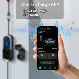 Zencar EPRO 32A 7KW Tipo 2 EVSE AC EV cargador hogar rápido <span class=keywords><strong>coche</strong></span> eléctrico móvil inteligente <span class=keywords><strong>carga</strong></span> portátil con 3,5 ''pantalla grande WiFi App - Product Image 3