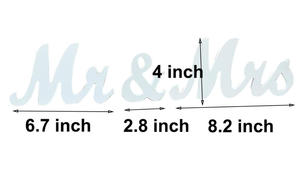 Vintage Sr. y Sra. Letra de madera blanca Soporte DE BODA Logo Soporte Decoración Regalo DE BODA Decoración del hogar - Product Image 6