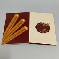 Boîte à frites en papier kraft brun SP2341 avec trou pour sauces, design personnalisé, boîte à emporter pour la restauration rapide