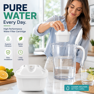 Premium Water Filter Cartridge Replacement for Home <b>Kitchen</b> Water Jug Purifier Activated Carbon Filter - Product Image 1