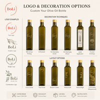 Bouteille d'huile d'olive en verre personnalisée OEM ODM 500 ml avec impression de logo, bouteille d'huile carrée de luxe pour l'emballage d'huile d'olive premium