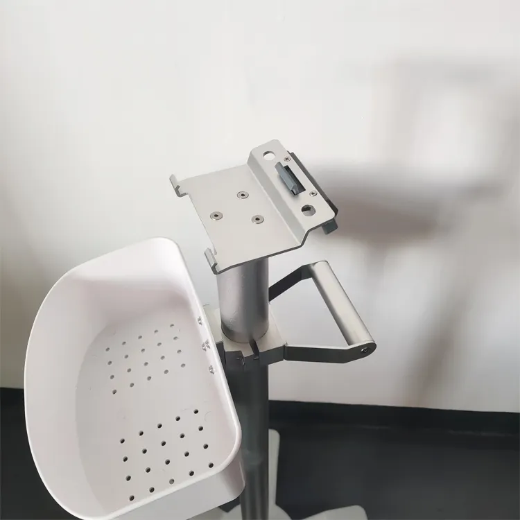 Lima Roda Tetap Tinggi Tanda Monitor Troli Rumah Sakit Troli Medis