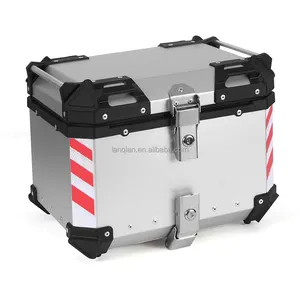 Motosiklet kask kutusu CNC alüminyum üst kuyruk arka bagaj depolama alet kutuları kilit gövde için Yamaha Honda için BMW için Suzuki için