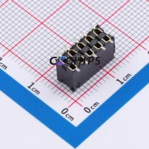 SSM-105-L-DV Pin Socket SMD,P=2.54mm Connector ( Pitch: 2.54mm )( Row Spacing: 2.54mm )( Mounting Type: Vertical Mount ) - Product Image 2