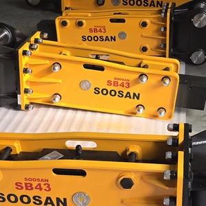 SOOSAN SB43 TOP Type Hydraulic Breaker Engine Motor 6-9 Tons 1 Year Warranty Wooden <b>Crate</b> Packing 75mm - Product Image 1