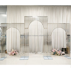 Arco de Boda de Acero Inoxidable Personalizado de Fábrica Furun, Duradero, Ecológico, Desmontable, Ancho Personalizable, Acabado Dorado, para Fiestas - Product Image 2