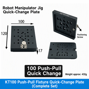 Plaque de fixation à changement rapide pour manipulateur robotique JD, outillage de positionnement latéral, de poussée et de traction, en alliage <span class=keywords><strong>d</strong></span>'aluminium, pour montage <span class=keywords><strong>d</strong></span>'effector final (EOAT) - Product Image 6