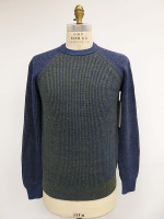 Pull à col rond pour homme en coton BCI 100% - Manches longues - Tricoté - Uni - Certifié BSCI/WRAP