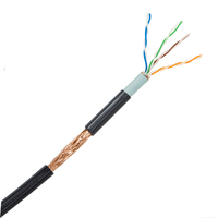 Cables de red para exteriores personalizados de fábrica CAT5e 26awg cable Ethernet de cobre CAT5 para exteriores SFTP CAT5e 305m