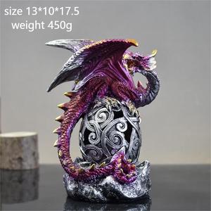 Ornement Dragon Magique d'Halloween GTB05 Jeu Résine Trônes Crâne Dragon Artisanat pour la Décoration de la Maison - Product Image 3