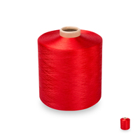 Fil texturé en polyester DTY 100% recyclé, teint multicolore, certifié OEKO-TEX, 75/72, en stock