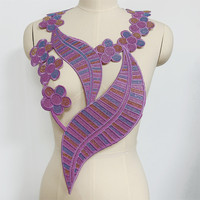 Nouveau Design Broderie Patchs Strass Fer sur Applique pour Vêtements Dames Vêtements DIY