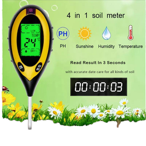 Retroiluminación 4 en 1 Medidor de suelo PH/Humedad/Temperatura/<span class=keywords><strong>Detector</strong></span> de <span class=keywords><strong>luz</strong></span> <span class=keywords><strong>solar</strong></span> con sonda de alta sensibilidad Sensor de suelo - Product Image 1