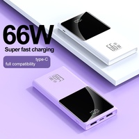 Banco de Energía de Alta Capacidad de 20000 mAh con Pantalla Digital, Cuatro Salidas USB Tipo C, Banco de Energía Portátil de 22.5 W, Estación de Energía de 10000 mAh