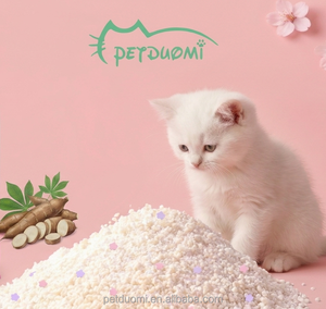 Litière pour chat en manioc de haute qualité, agglomération rapide, faible poussière, particules brisées, sable naturel pour chat, fournisseur OEM - Product Image 1