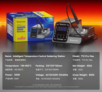 Station de soudage intelligente à contrôle de température SYTA & Metavele MECHANIC T12 Pro Max pour outils de réparation de téléphones mobiles