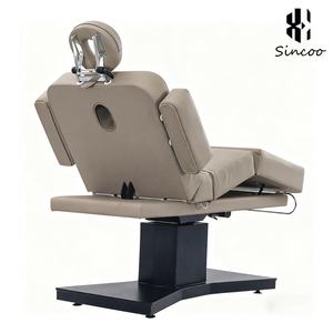Wholesale Modern Single Column Electric Massage Beauty <b>Bed</b> 3 Motor Adjustable Stainless Steel Frame Facial Salon Use PU Leather - Product Image 3