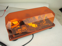 Bestseller Golddeer DC24V 70W H1 Rotator Mini Bernsteinfarbene Stroboskop-Lichtleiste Halogen-Notfall-Lichtbalken mit Magneten