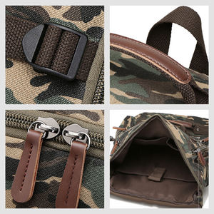 Mochila de Lona Personalizada al por Mayor con MOQ Bajo, Mochila Escolar para Estudiantes, Mochila de Viaje con Camuflaje para Exteriores - Product Image 6
