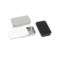 Mini boîte de rangement de parfum de rouge à lèvres rectangulaire en métal blanc faveur de mariage Kit d'artisanat de bonbons pour le stockage de cosmétiques