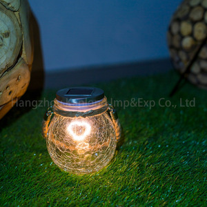 Nouveau papillon lune coeur amour à l'intérieur simulé fissure boule bocal en verre suspendu panneau solaire lumière de <span class=keywords><strong>jardin</strong></span> - Product Image 3