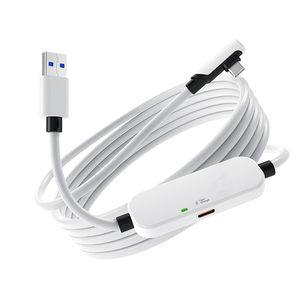 USB3.2 Type C Right Angle 3A Fast Charging VR Link Data <strong>Cable</strong> with Braided Shielding <strong>for</strong> <strong>Computer</strong> and Cameras - Product Image 3