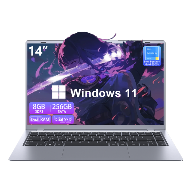 Smart Choice 14.0 Inch Laptop Intel Pentium 6500Y FHD IPS Screen Windows 11 Business Office Notebook Bulk Order