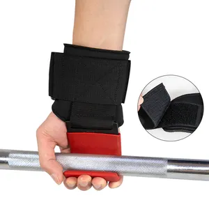 SHIWEI-1037 # Fabrik preis Palm Support Handgelenk bänder Schutz Pull Up Weight Lifting Hooks Brace