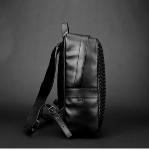 Paquet d'ordinateur Sac à outils Kit Genuin Sac à dos d'ordinateur Mode Messenger Travail Affaires Manches Courtese Cuir Imperméable Tricot - Product Image 2