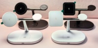 Station de charge sans fil magnétique rapide 3-en-1 avec 15W QC3.0/PD pour téléphones, montres intelligentes et écouteurs (Type-C)