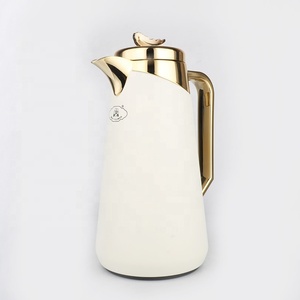 Dálah-termo de aislamiento de vidrio blanco y dorado, diseño Simple, 1,0 litros - Product Image 2