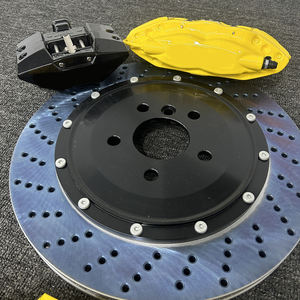 Étrier de frein à six pistons jaune fluorescent HSL, disque de frein perforé et ventilé de 380 mm pour Volkswagen T-Cross <span class=keywords><strong>Taigo</strong></span> Taos Atlas - Product Image 2