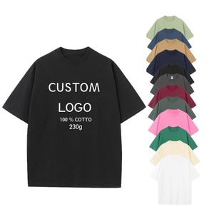เสื้อยืดผู้ชายผ้าเจอร์ซีย์ลายสก็อต 250gsm แขนสั้น ผ้าฝ้าย 100%  แบบเรียบ  รับสกรีนโลโก้ กราฟิก วินเทจ แอซิด ทีเชิ้ต - Product Image 3