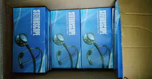 Fournitures d'équipement médical en gros d'usine stéthoscope bleu des Caraïbes - Product Image 6