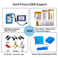 Baterai Lithium Polymer Digital Sima X5C/X5SW/X5SC/X5 3.7V 500mAh Anoda NCM 500 Siklus Penggunaan dengan Tingkat Pengosongan Kurang dari 5C untuk Perangkat Elektronik