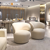 Canapé simple moderne et léger de haute qualité en cuir Chaise de loisirs Villa Hôtel Appartement Salon Chambre Mobilier Fauteuil