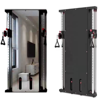 Máquina de Entrenamiento de Fuerza con Sistema de Poleas Múltiples, Máquina de Entrenamiento de Cable Cruzado Montada en la Pared