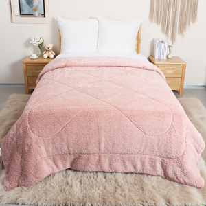 <span class=keywords><strong>Couette</strong></span> bébé en sherpa 100% polyester, confortable, moelleuse, super douce, pour l'<span class=keywords><strong>hiver</strong></span>, utilisation domestique, matelassée, garnissage 300 g/m², style européen, directement de l'usine - Product Image 1