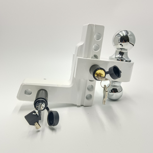 <span class=keywords><strong>Attelage</strong></span> de remorquage en aluminium pour remorque à usage intensif <span class=keywords><strong>Attelage</strong></span> de remorque réglable à billes avec revêtement en poudre noire - Product Image 4