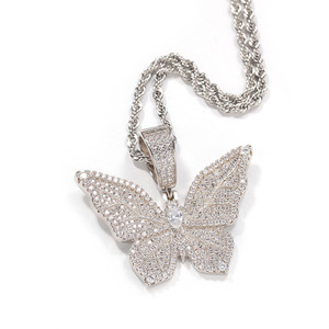 Collar con Colgante de Mariposa Unisex, Estilo Hip Hop, Joyería de Moda Urbana - Product Image 5