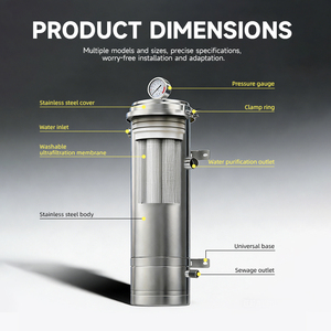 Pompe de filtration d'<span class=keywords><strong>eau</strong></span> autonettoyante haute précision JC avec réservoir sous pression pour zones rurales et eaux boueuses de puits, capacité <span class=keywords><strong>1000L</strong></span> - Product Image 2