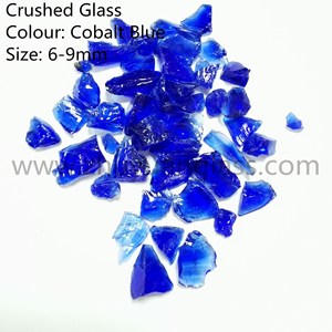 9-12mm azul cobalto Vidrio triturado de <span class=keywords><strong>terrazo</strong></span> - Product Image 2