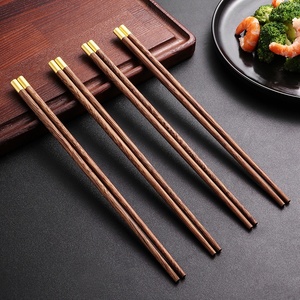 Juego de Palillos Reutilizables de Madera, Hechos a Mano, Naturales y Saludables, de Madera de Hierro, para Cocina, <span class=keywords><strong>Restaurante</strong></span>, Fideos, Comida Asiática - Product Image 1