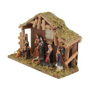 Pesebre <span class=keywords><strong>de</strong></span> 25cm, pesebre navideño, figuras <span class=keywords><strong>de</strong></span> escena <span class=keywords><strong>de</strong></span> la Natividad, <span class=keywords><strong>casa</strong></span> <span class=keywords><strong>de</strong></span> madera católica, juego <span class=keywords><strong>de</strong></span> comedero <span class=keywords><strong>de</strong></span> caballo <span class=keywords><strong>de</strong></span> <span class=keywords><strong>nacimiento</strong></span> <span class=keywords><strong>de</strong></span> hijo pintado en resina - Product Image 3