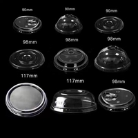 Tapas de Primera Calidad para Vasos, Seguras, de 89 mm, 90-98 mm, Libres de BPA, Resistentes a Fugas, de 100 ml, Tapas de Rosca para Bebidas Frías, para Vasos de Plástico