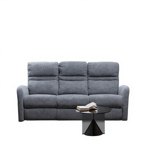 Modern Gray Fabric Manual Recliner <b>Sofa</b> Three Seater Upholstered Lounge Couch For Living Room Home Furniture - Product Image 5